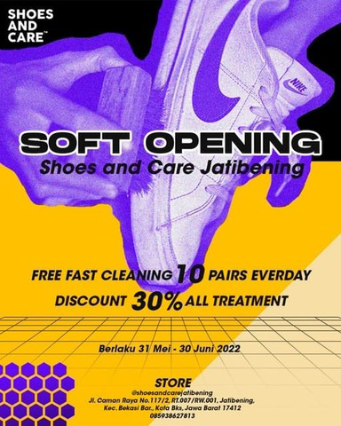 Soft Opening Shoes and Care Jatibening
