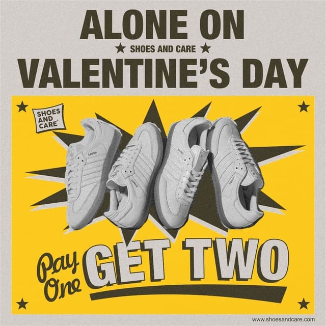 Promo Valentine's Day Pay One Get Two